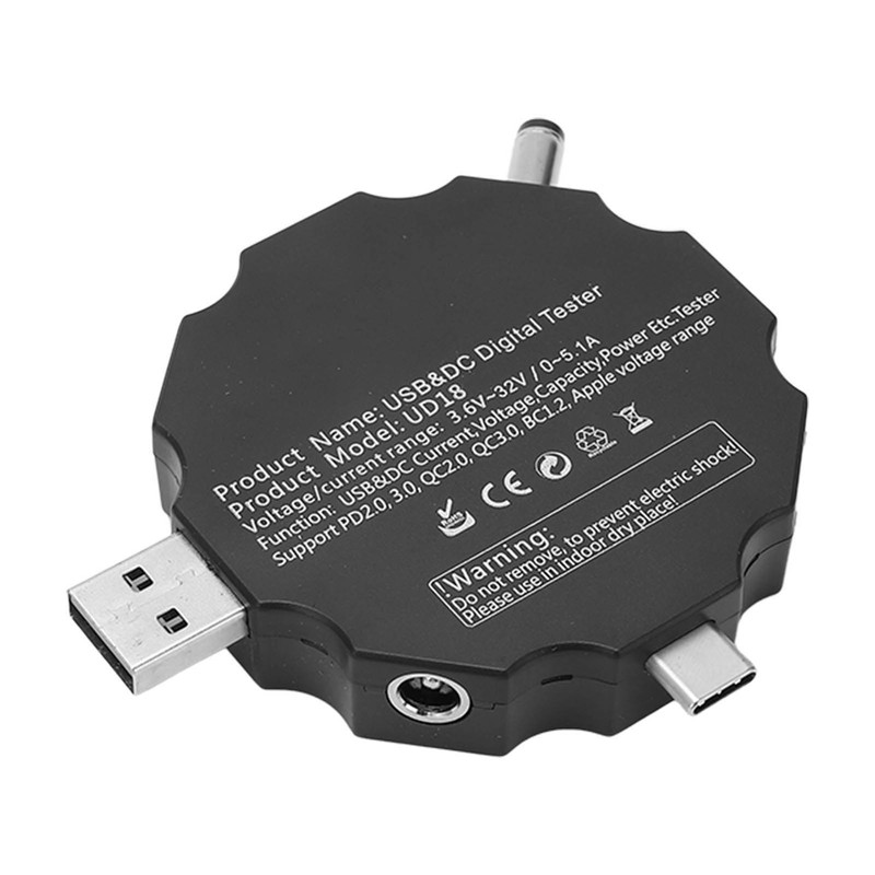 USB Digital Display Voltmeter Wireless Bluetooth Remote Control Charging Detector