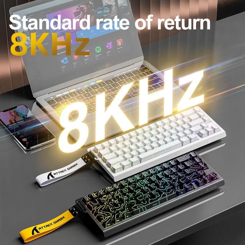ATTACK SHARK X68 HE Wired Gaming Keyboard, Mechanical Keyboard, Computer