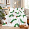 Gelasgo Caterpillar Throw Blanket Ultra Soft Flannel Blanket, Cozy Warm