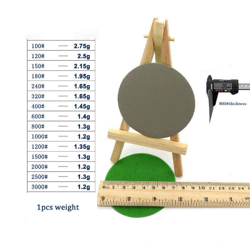 ExcInter Hook and Loop Wet Sanding Disc Grit 1000#,10pcs 3