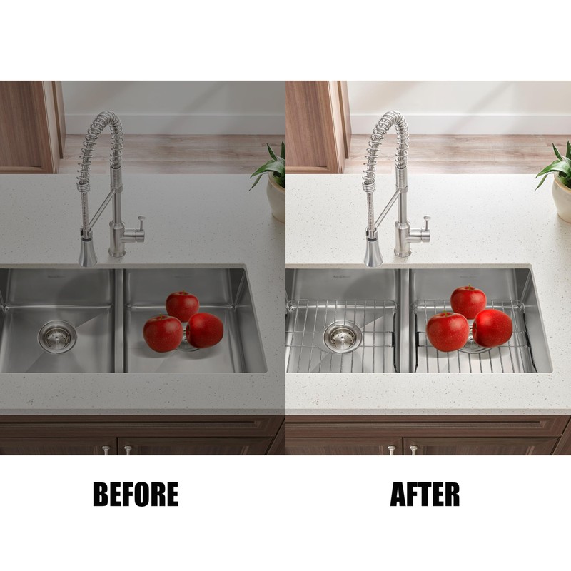 SunnyPoint 304 Stainless Steel Sink Protector Rack – Rust-Resistant Grid