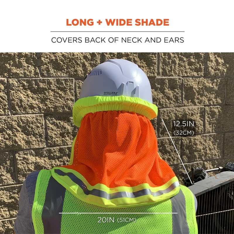 Ergodyne GloWear 8005 High Visibility Reflective Mesh Hard Hat Neck