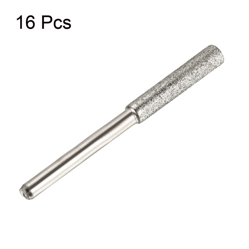 PATIKIL 5/32 Inch Diamond Chainsaw Sharpener, 16 Pack Sharpening Stone