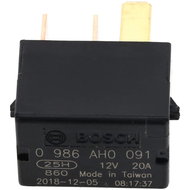 Bosch 0986AH0091 Micro Relay 12V 20A IP5K4 Operating Temperature from