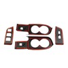 crosselec Carbon Fiber Window Lift Switch Panel Rear Cup Holder