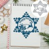 Christmas Snowflake Metal Die Cuts, Santa Reindeer Cutting Dies Cut