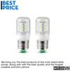 Pack 2 Refrigerator Light Bulb Replacement For Frigidaire LFSS2312TD0 FFSS2615TS0