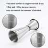 KisSealed 3 Pcs Double Cocktail Jigger for Bartending,Food-Grade Stainless Steel
