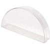 Pioneer Plastics 054C Clear Semi-Circle Plastic Container, 4.3125" W x