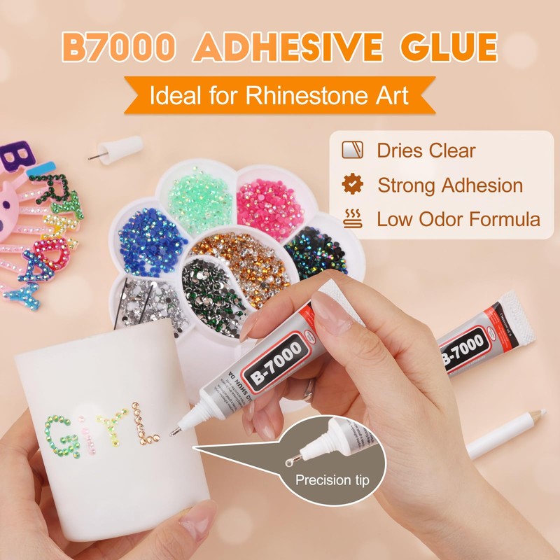 32000Pcs Bedazzler Kit with Rhinestones, Bedazzling Kit 40 Colors 3mm