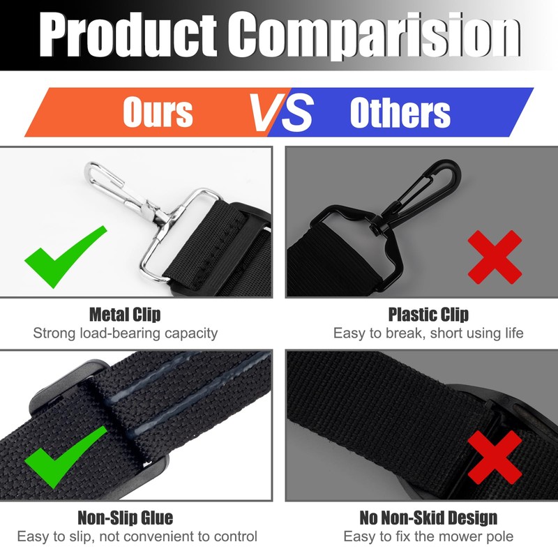 Esonto String Trimmer Strap, Weed Eater Shoulder Strap, Comfortable, Lighten