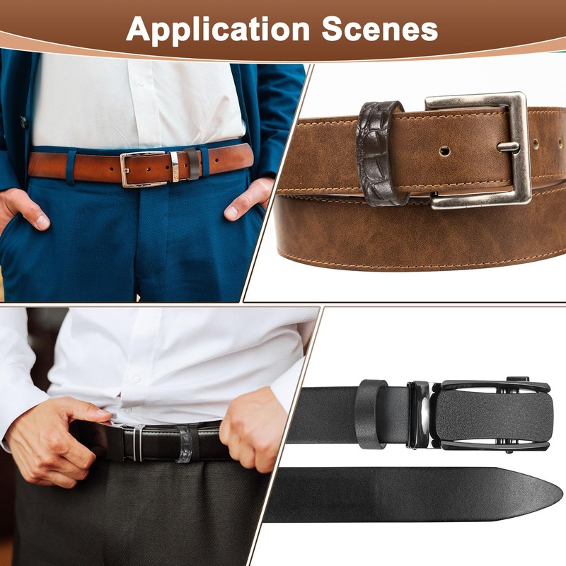 M METERXITY 2-Pack Leather Loop Keeper Accessories, 1.5 Inch/ 3.8