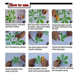 DXLING 48pcs/Set of Stars Vinyl Wall Decor Stickers DIY White Star Wall Decals Art for Kids,Nursery Room Decor Mural Wallpaper D399 (Gold)