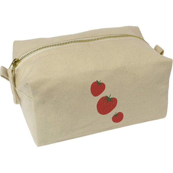'Three Juicy Strawberries ' Canvas Wash Bag/Makeup Case (CS00043814)