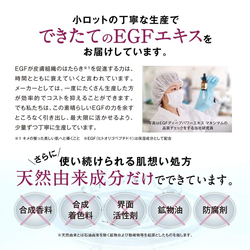 EGF Deep Power Extract Maximum, High Concentration EGF Solution Serum,