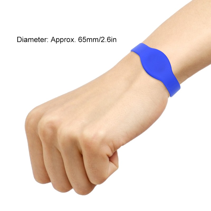 10pcs 13.56Mhz RFID Wristband Silicone Bracelet Waterproof IC Card for