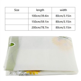 Tulle Curtains, White Exquisite Embroidered Floral Sheer Curtains Transparent Voile Window Treatment Drapes Window Curtains Decor for Living Room(80×100CM)