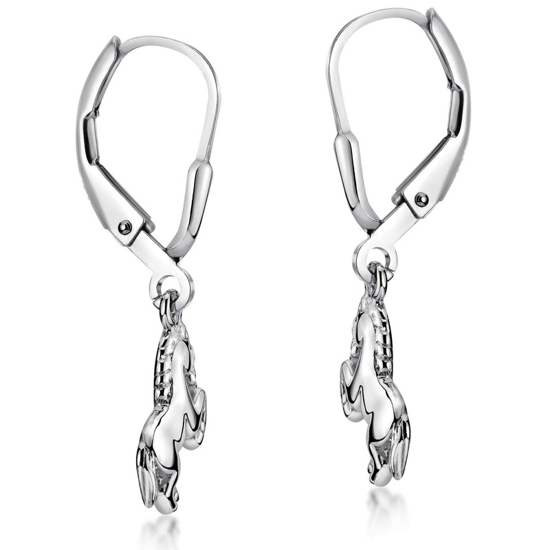 MATERIA by Matthias Wagner Girls' Earrings Silver 925 with Horse