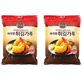 CJ Beksul Frying Mix/Korean Pancake Mix (백설 튀김가루/부침가루) (Frying Mix (2.2 lb), 2 Pack)