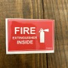 Unbranded Fire Extinguisher Inside vinyl decal 3x2 inches. New