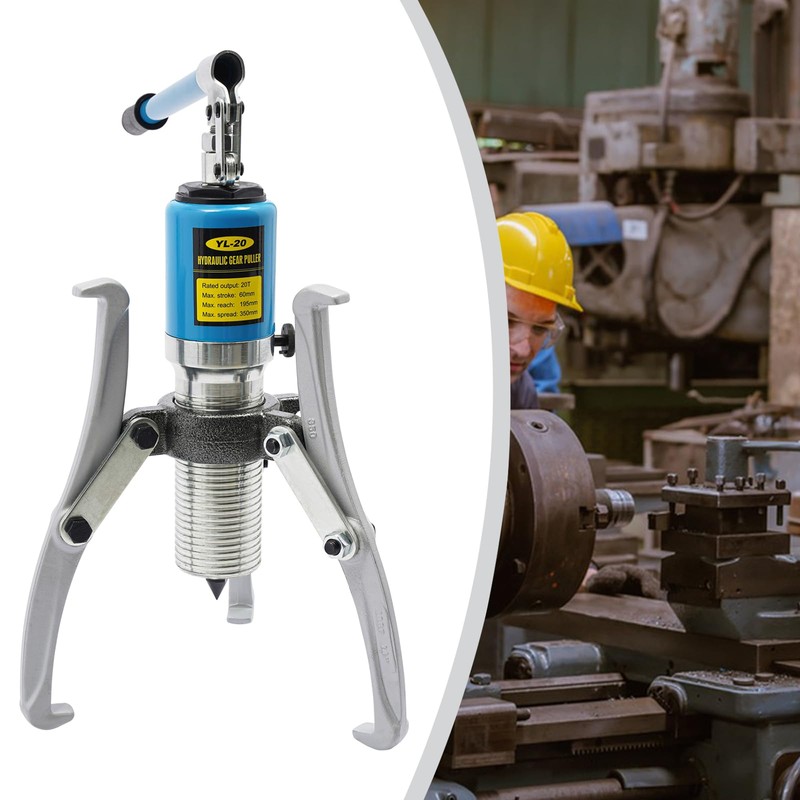 LYNICESHOP 20 Ton Hydraulic Gear Puller Kit, Wheel Bearing Puller