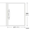 Lihit Lab F3006-5P18 Thin Ring File, Looper File, 5 Books,