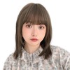 Bright Lara hf1964-UK Medium Bob Semi-Long Layered Women's Natural Full