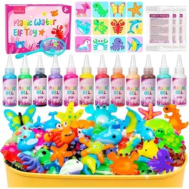Aqua Fairy Water Gel Kit, Eleanore's Diary Magic Water Elf Toys for Kids, Creative Squishy Maker Toy, Easter DIY Art & Crafts for Boys Girls Ages 3-12, Holiday Family Party Favors Birthday Gifts