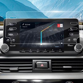 KIMCARLEY 1PC Screen Protector for 2018-2021 Honda Accord Sport EX-L Touring 8-Inch Touchscreen, [9H Hardness Anti-scratch & No Glare], Tempered Glass Screen Cover for Honda Accord Sport Accessories