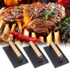 3 Packs 8.26 x 4.3 Inch Cast Iron Grill Press