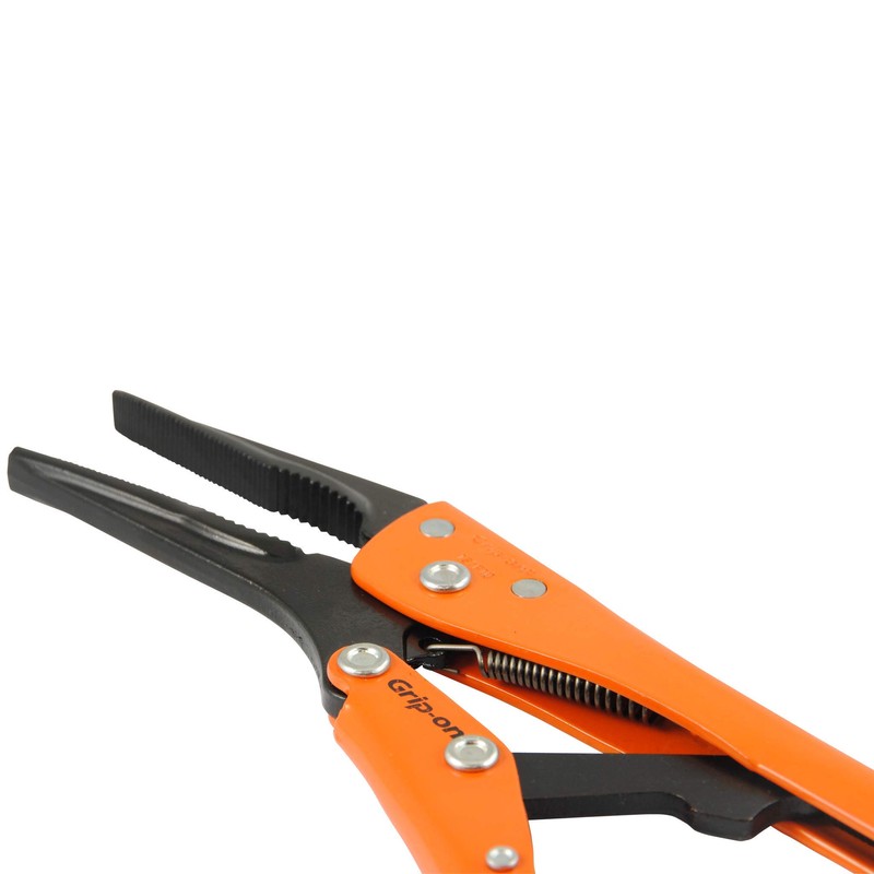 Gray Tools Grip-on 10-Inch Locking Pliers, 2-3/4-Inch Jaw Opening, Long