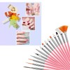 21 Pcs Nail Art Brushes, Nail Art Design Tools,Double Ended
