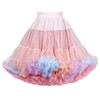 Acoolser Pannier Skirt, Tutu Skirt, Tulle, Petticoat, A-Line, Pannier, Volume,
