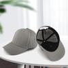 KELOYI Baseball Cap Unisex Grey Baseball Cap Adjustable Breathable Cap