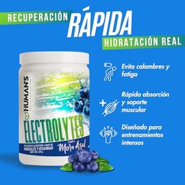 Human's Health Science Lab Suplemento de Electrolitos en Polvo 480 g, Hidratación Rápida y Recuperación Muscular, con Sodio, Potasio, Magnesio, Calcio
