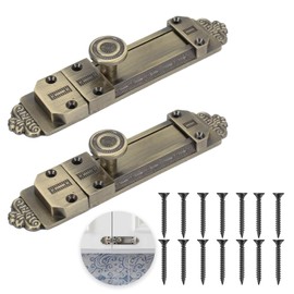 EULAPGOE 2pcs Sliding Door Lock, Security Gate Bolt Latch Loft Hatch Lock,Retro Thickened Stainless Steel Door Latch with Self for Internal Doors Durable Door Lock Bolts Ideal