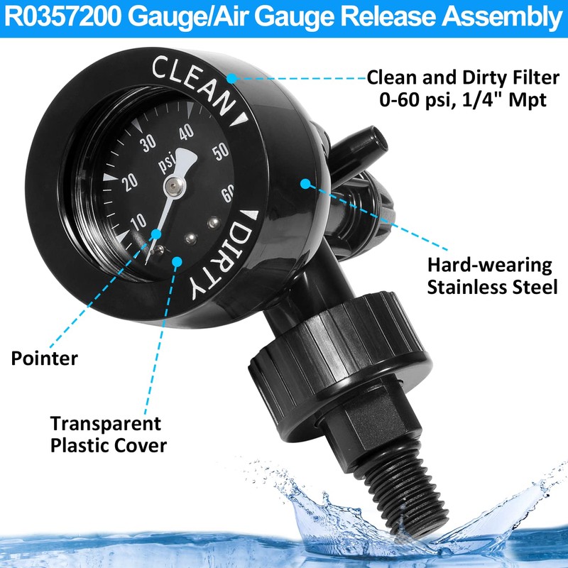 LAIKOU R0357200 Air Gauge Release Valve Assembly Replacement Compatible with