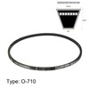sourcing map O-710 Industrial Lawn Mower Rubber V Belt 710mm