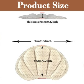 12 Stück Premium Fersenpolster Schuheinlagen - DAS ORIGINAL - Fersenschutz Fersenkissen Gel Antirutsch Einlagen für zu große Schuhe & Stiefel Schuhfüller Heel Protector Pads gegen Blasen 6er-Set