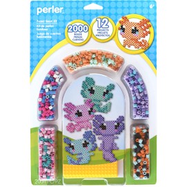Perler 80-63145 Axolotl Fused Bead Craft Activity Kit, Multicolor, 2004 Pieces