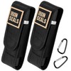 IronSeals 2 Pack Flashlight Holster Pouch Holder Flash Light Belt