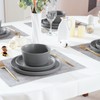 UMINEUX Ceramic Dinnerware Set for 4, 12-Piece Plates and Bowls