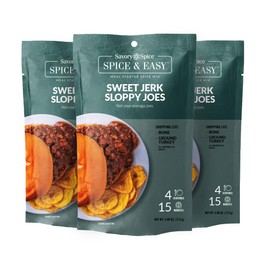 Savory Spice Sweet Jerk Sloppy Joes 3-Count Spice & Easy Meal Starter Spice Mix | Gluten-Free Sloppy Joe Seasoning Mix Packet for Easy Sloppy Joes (3-Count Pack)