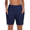 Ocean Blues Women's Navy Blue 7" Swim Shorts with Liner