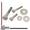 SC-Normteile® Hexagon Wood Screws with Washers – 8 x 35