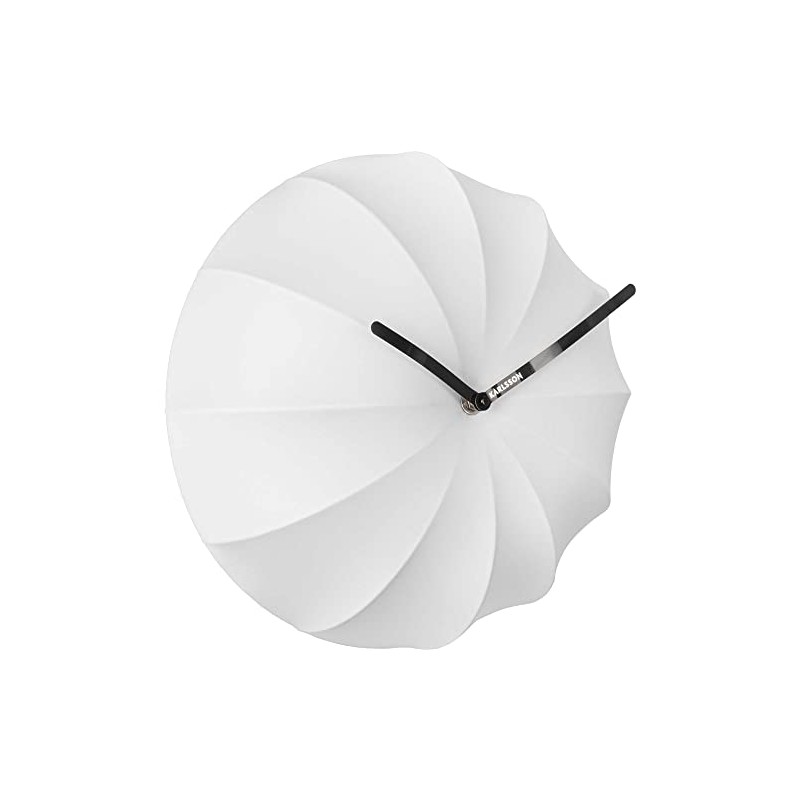 Antoine Peters Wall Clock Stretch Lycra White Diameter 40 cm