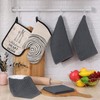 Moosfor Microfibre Cloths, Set of 6, Absorbent Lint-Free Kitchen Towels,