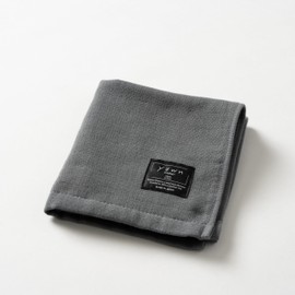 Imabari Towel, Sunhawkin Cotton, Single-Sided Gauze, Hand Towel, Taged, Yawn, Luxury, Made in Japan, Solid, Imabari, Yoga, Gym, Bathing, Spa (Gray), Hand Towel)