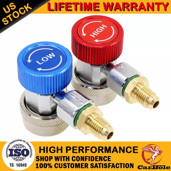 CarBole New Hose Adapter High Low Connect Quick HVAC AC