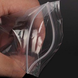 100 2.25" x 3" Small Grip Seal Bags | Clear Plain Plastic Polythene Bags | No Smell Food Grade